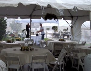 rainy catered events